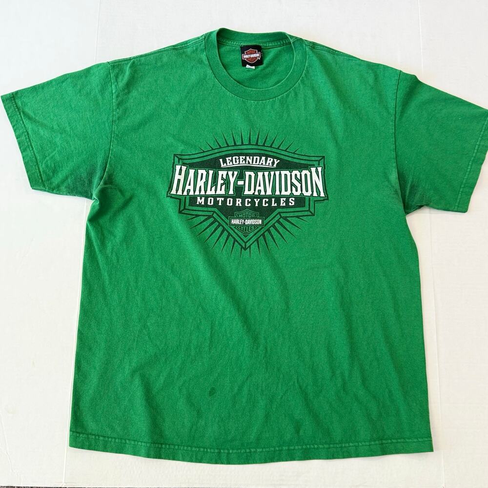 Harley-Davidson Camp Lejeune Green XL Tee Military Graphic Jacksonville NC 2019